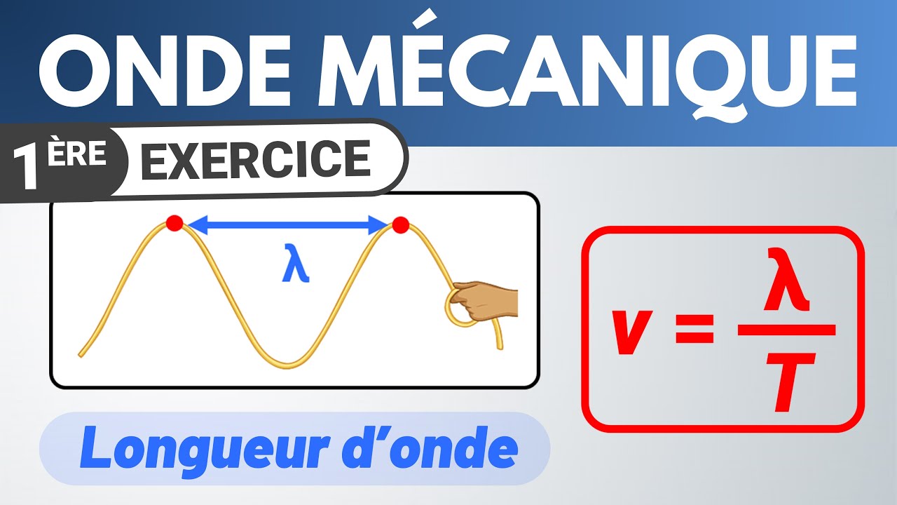 Calculer la célérité d'une onde mécanique | | 1ere | Physique
