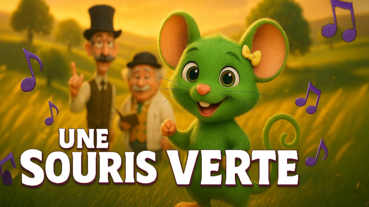 Une souris verte 🐭 - Comptine animée pour enfants