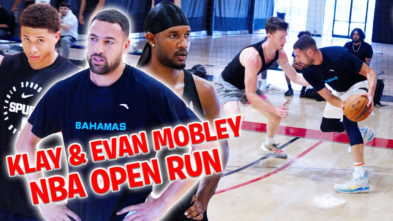 Epic NBA Open Run: Klay Thompson, Evan Mobley & Carter Bryant Dominate! π