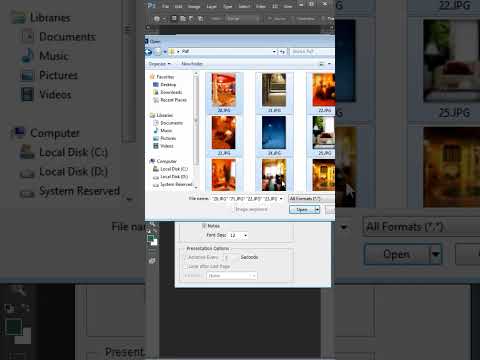 How to make pdf file in Adobe Photoshop | Export Multiple images as Pdf #photoshoptutorial