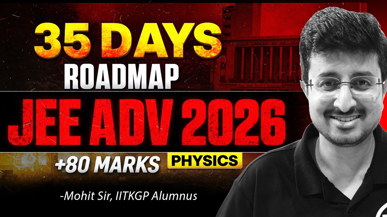 35 Days Roadmap for JEE Advanced 2026 | +80 Marks in Physics | A Seat in IIT | Eduniti | Mohit Sir