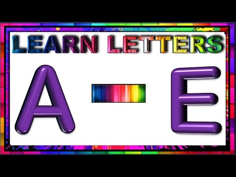 Learn Letters A to E: Recognition & Identification