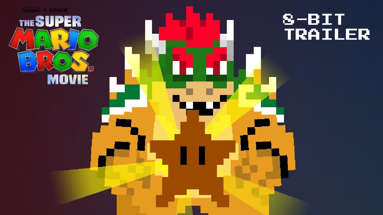 Mario Movie Trailer Recreated in 8-Bit 🎮