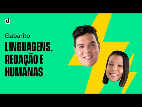 Gabarito Enem 2020 | Dia 1 - Linguagens. Redação e Humanas