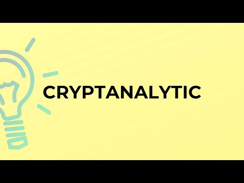What is the meaning of the word CRYPTANALYTIC?