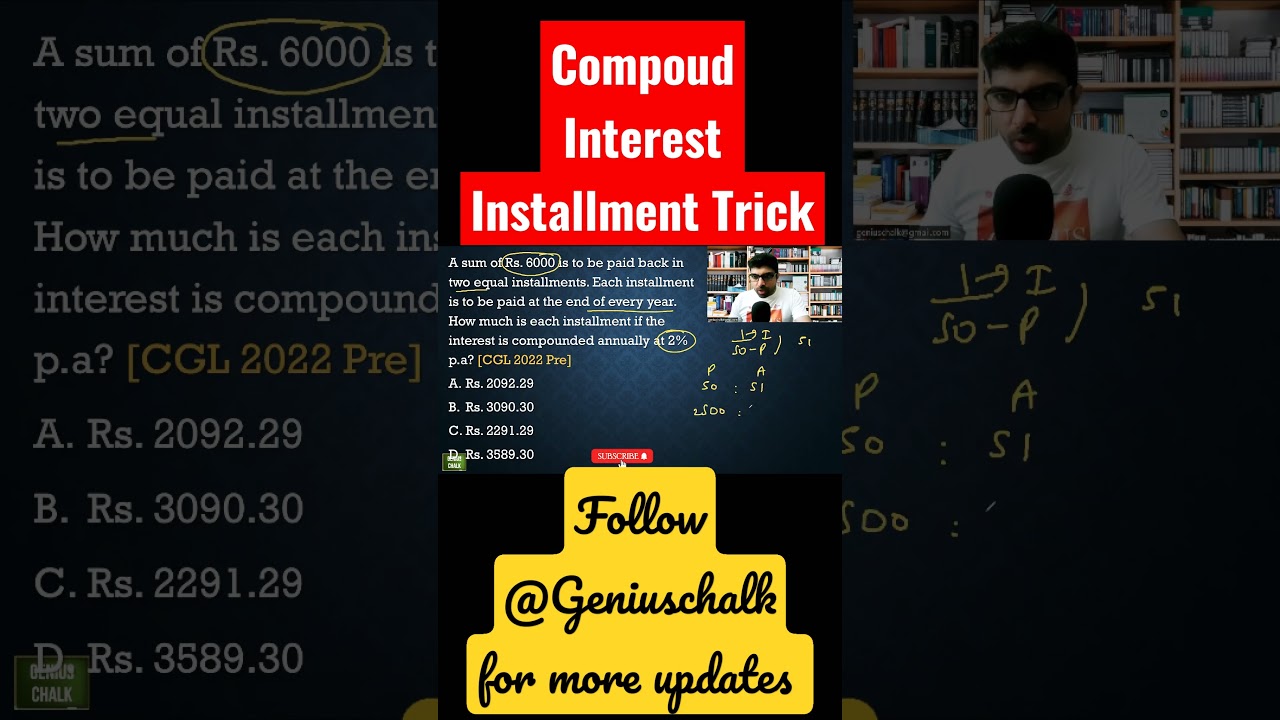 Unlock the Secret Trick to Calculating Compound Interest Fast! 💡 #Shorts