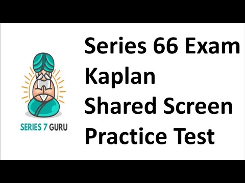 Series 66 Exam Shared Screen Practice Test -  Ride Along with Pause and Play