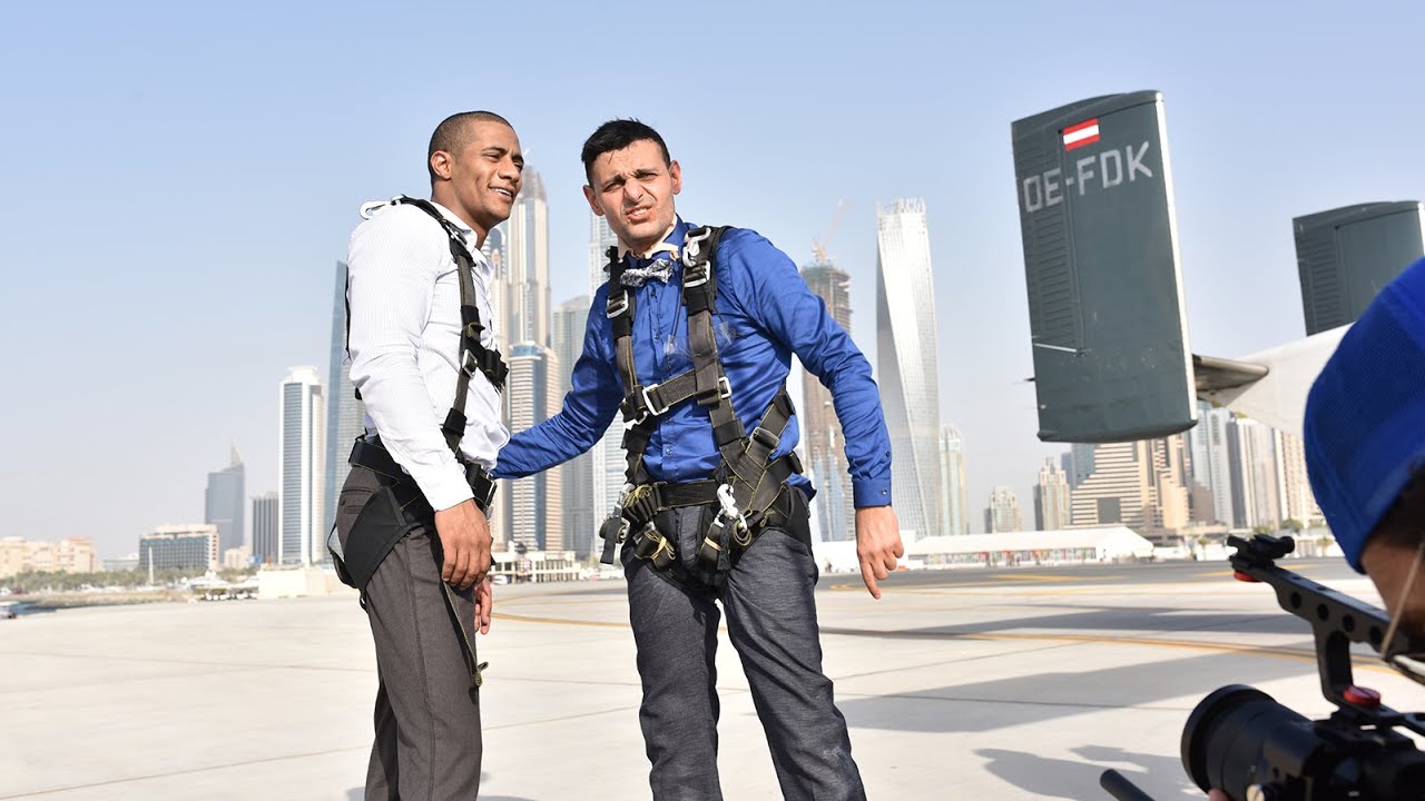 رامز جلال يُقلب محمد رمضان في طيارة ✈️