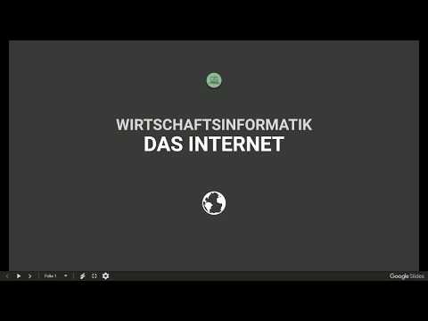 Vorlesung Wirtschaftsinformatik - Das Internet - Prof. Dr. Nicolas Meseth