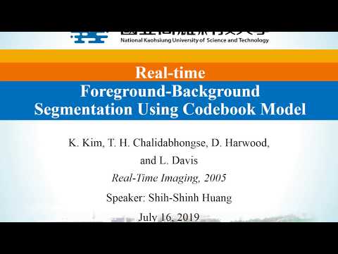 quarter DIP: Real time Foreground Background Segmentation Using Codebook Model