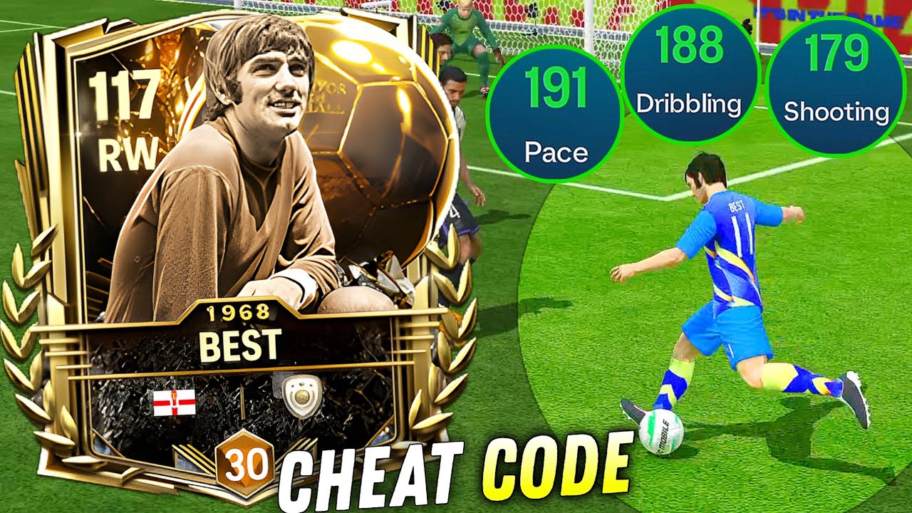112 George Best Review – Iconic RW Beast in FC Mobile! ⚡🔥