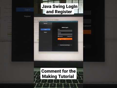 LogIn and Register GUI using Java Swing #java #swing #javaswing #login #uidesign #schoolmanagement