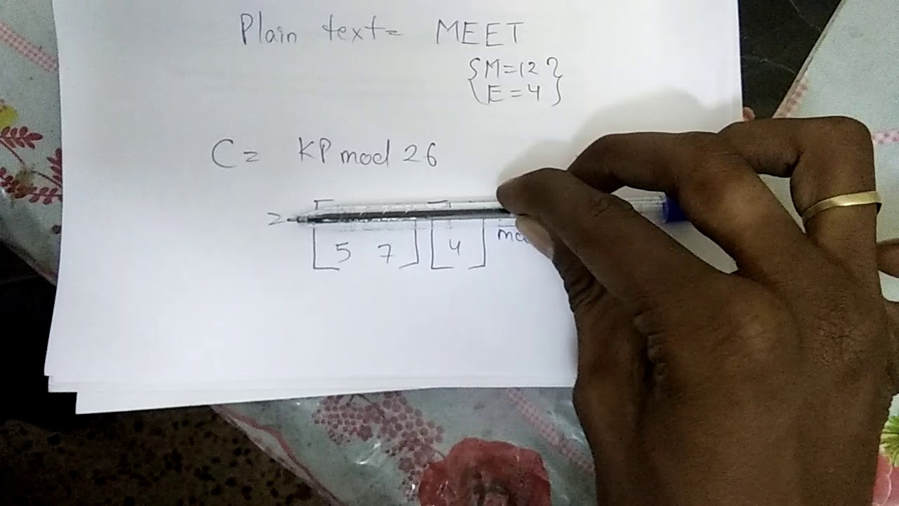 Understanding the Hill Cipher Algorithm 🔐