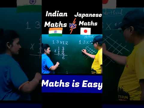 Indian vs Japanese Maths 🔥| Vedic Maths Trick for Fast Calculation | Speed Maths #trending #shorts