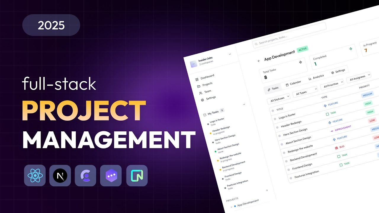 Build a Full Stack Project Management App with React & PERN π