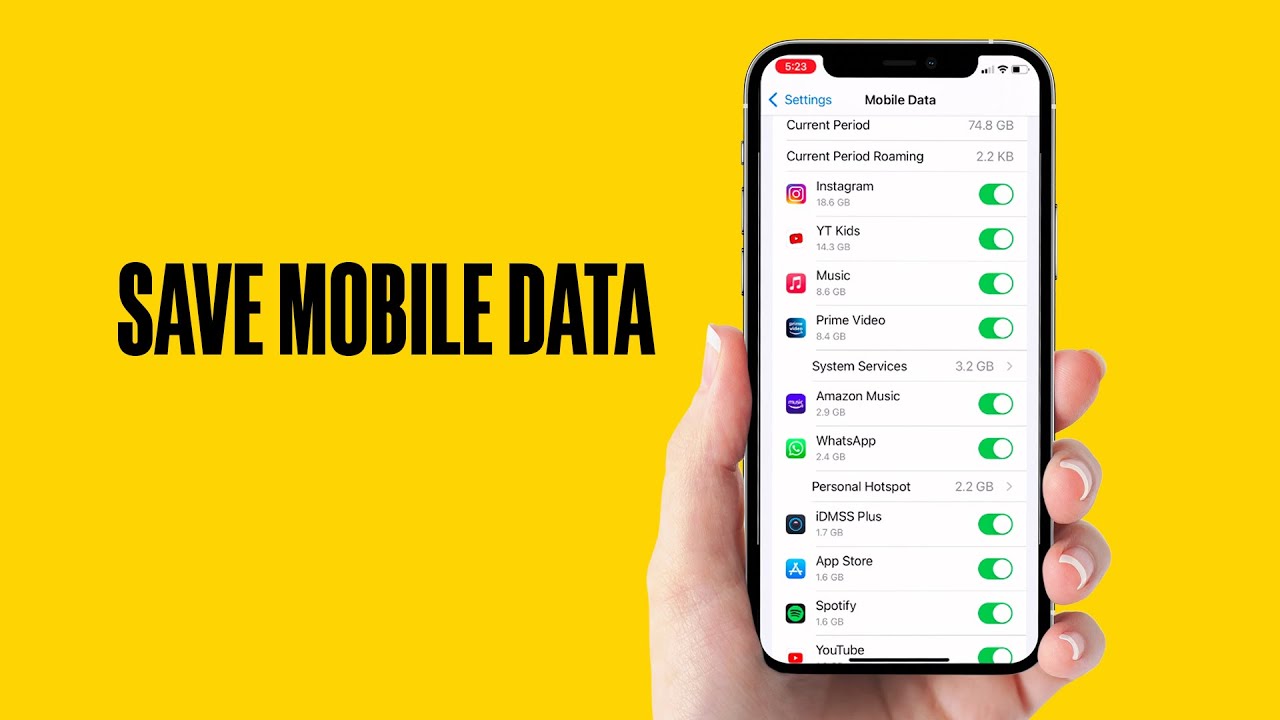 Save Mobile Data on iPhone 📱