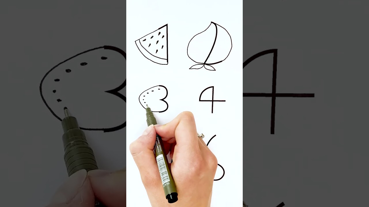 Can You Draw Fruits from Numbers? 🍉