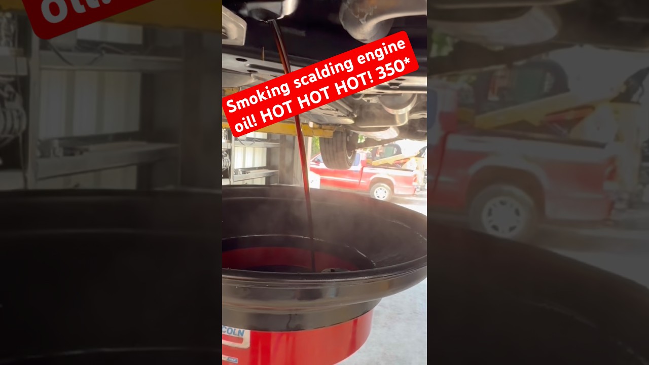 Danger: Scalding Hot Engine Oil! 🔥