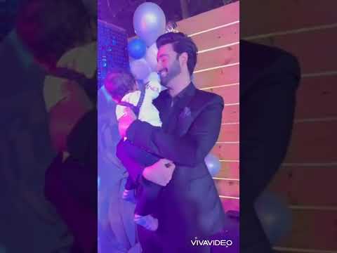 Agha Ali n Hina altaf Son? Last night spotted at friends baby birthday bash! #hina #aghaali