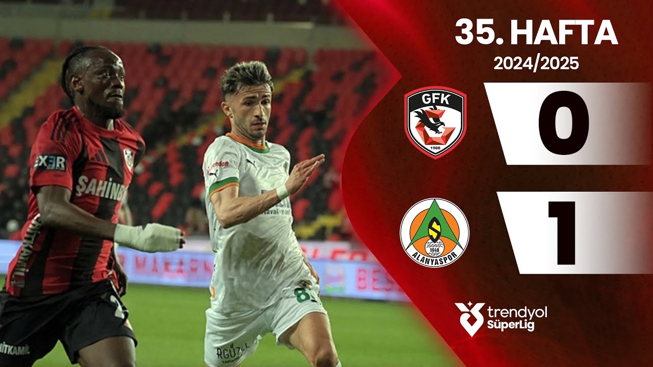 Gaziantep FK vs Alanyaspor: 1-0 Victory in 35th Week of Süper Lig ⚽