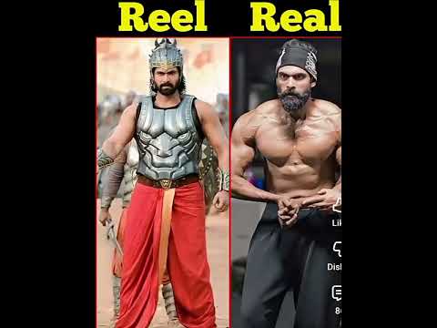 Bahubali Reel 🆚 Real #bahubali2 #prabhas #tamannaah #shorts #viral #viralshorts#cast#anushkashe
