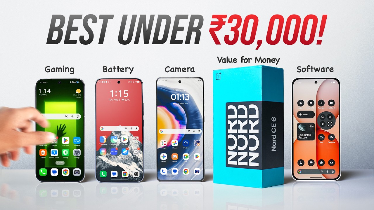 Top Phones Under ₹30,000 in 2024 📱