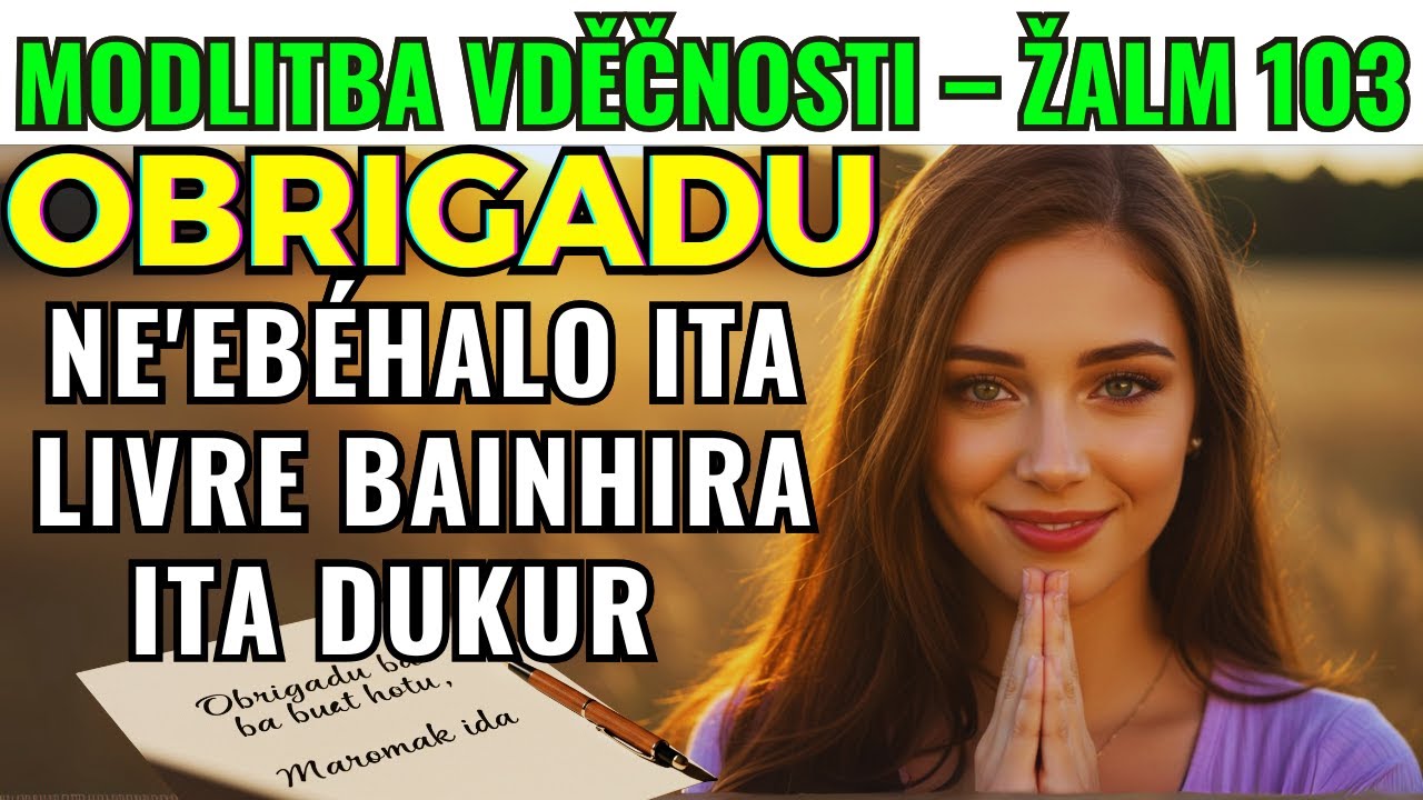 Večerní modlitba se Žalmem 103 🌠 Vděčnost a klid