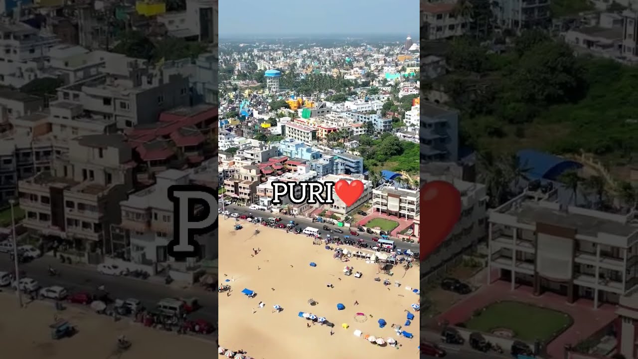 Puri: Temple, Sea Beach & Drone View 🌅
