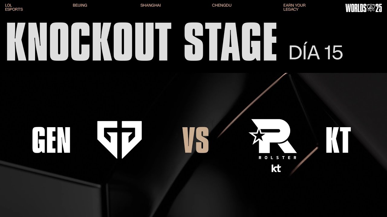 🔥 GEN vs KT | Worlds 2025 Semifinal Day 15 | Knockout Stage Highlights