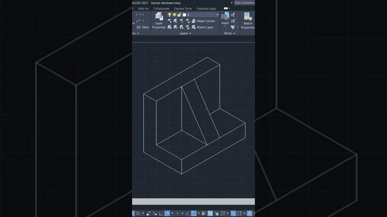 Master AutoCAD Isometric Drawing: Beginner Exercise & Tutorial 🖥️