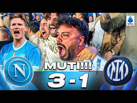 💙🤫 MUTI!!! NAPOLI 3-1 INTER | LIVE REACTION NAPOLETANI AL MARADONA HD