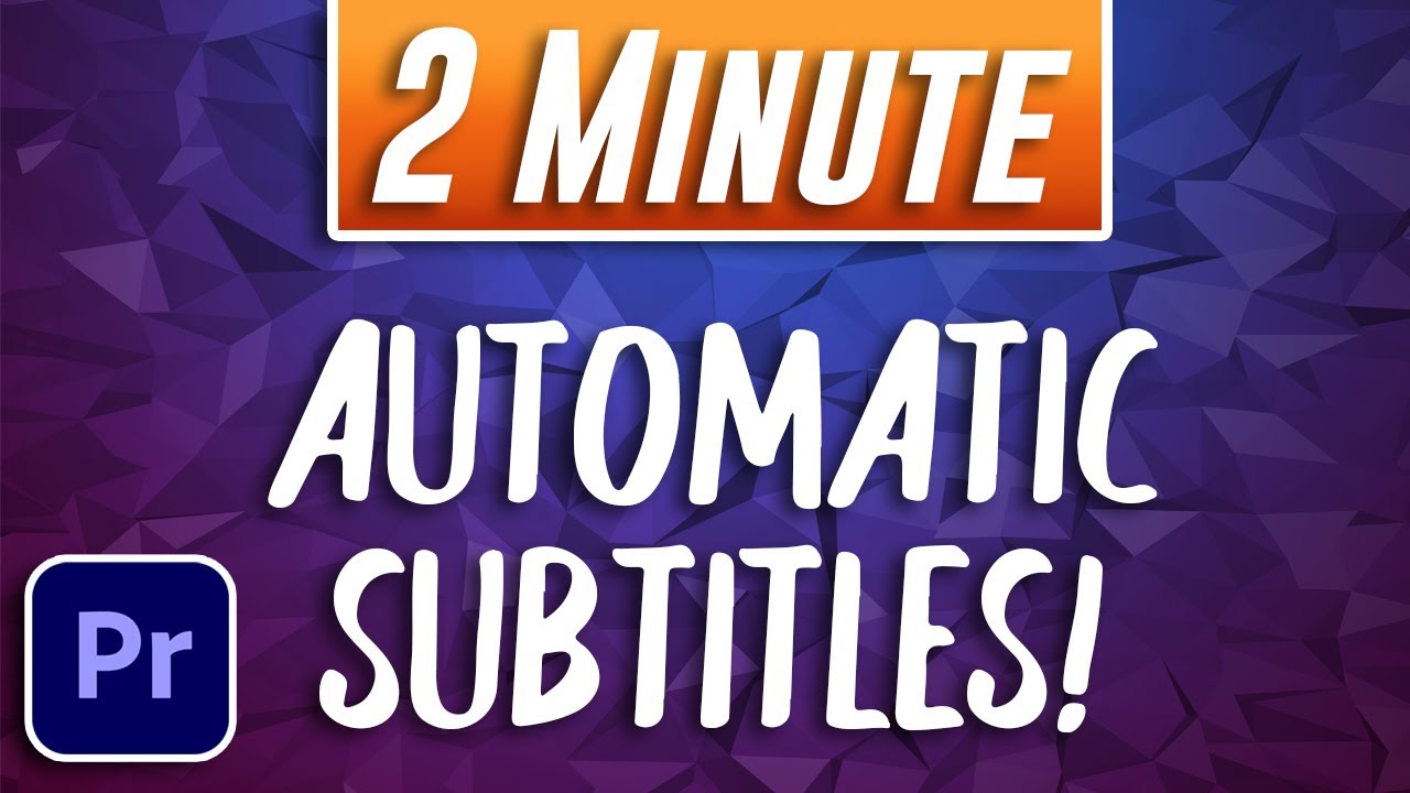 Add Auto Subtitles in Adobe Premiere Pro 🎬