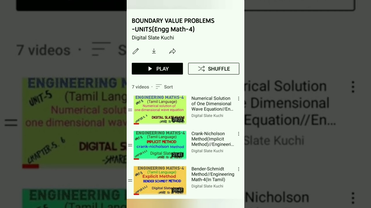 Boundary Value Problems in Engineering Math (Ordinary & PDE) | Tamil Short Tutorial 🔍