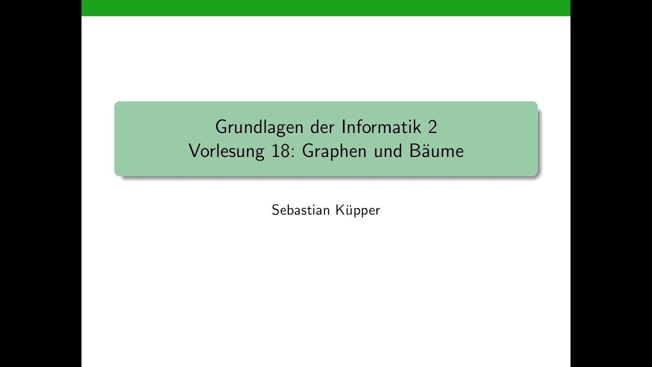 Informatik 2: Vertiefung in Graphen und Bäume – Grundlagen der Datenstrukturen 📊