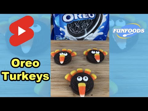 Turkey Oreo Cookies #shorts #Thanksgiving