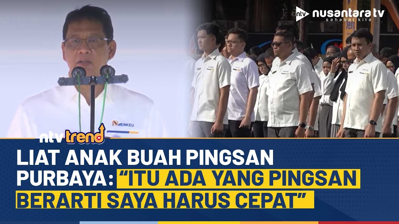 Menteri Keuangan Purbaya Cepatkan Pidato Saat Anak Buah Pingsan di Upacara Hari Oeang ke-79 🇮🇩