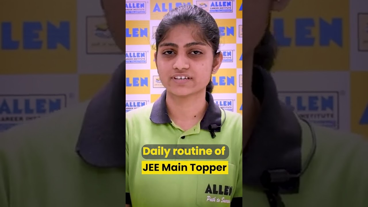 Sneha Pareek's Daily Routine to Ace JEE Main 🚀