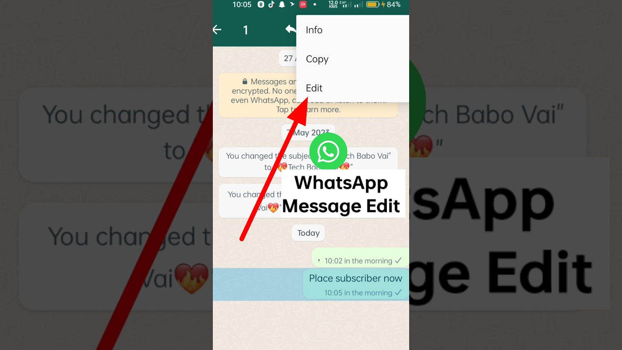How To Edit WhatsApp Messages After Sent || whatsapp message edit  #shorts #short #youtubeshorts