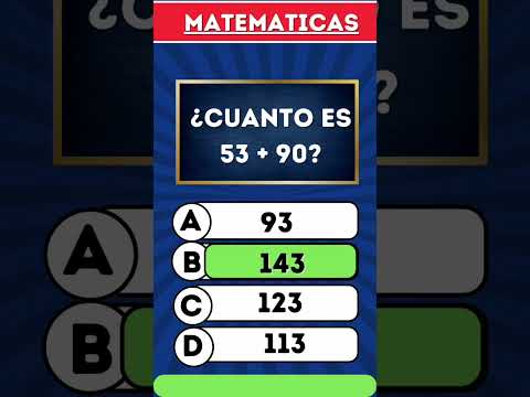 Preguntas y respuestas de matemáticas 🧮🟰 #quiz #trivia #preguntasyrespuestas #matemática