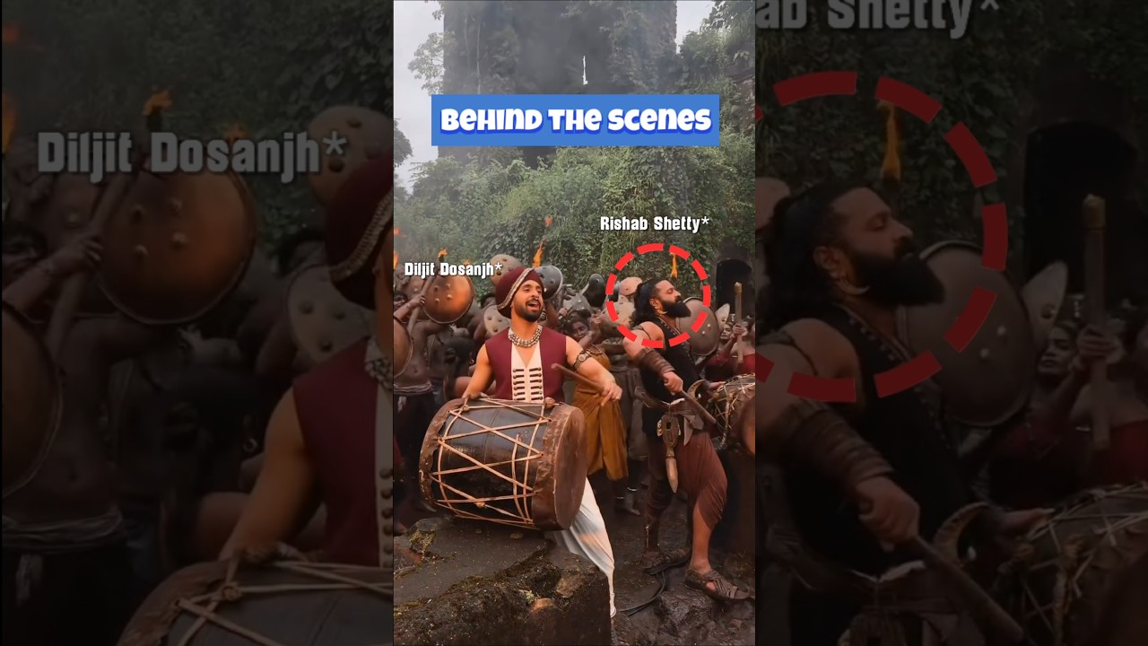 Rishab Shetty & Diljit Dosanjh Behind the Scenes 🎬