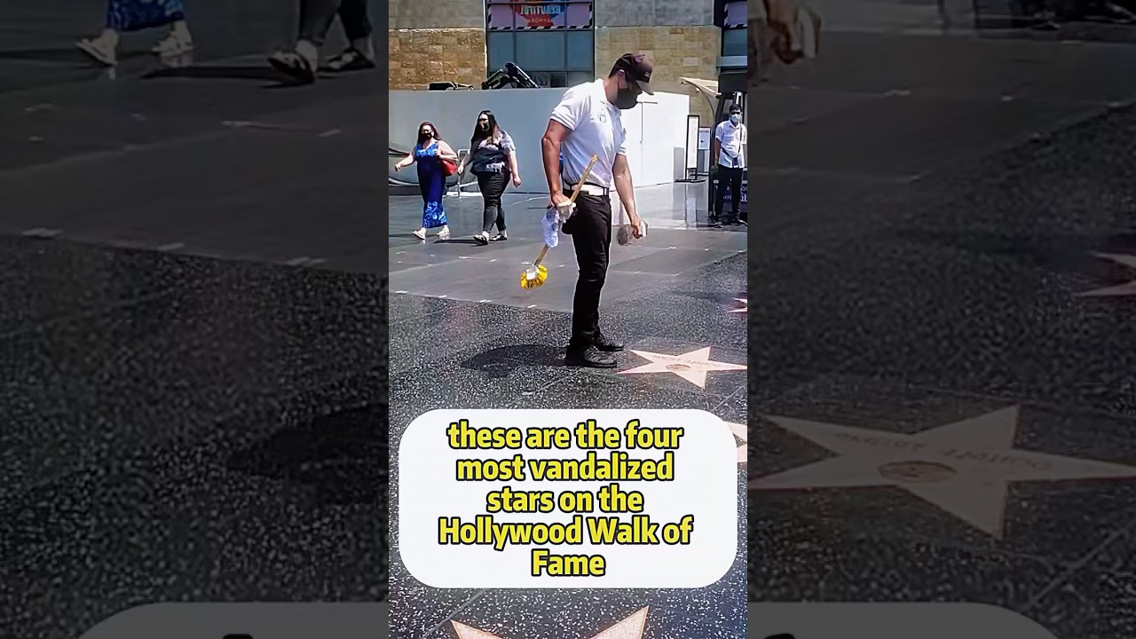 The Four Most Vandalized Stars on Hollywood Walk of Fame ⭐