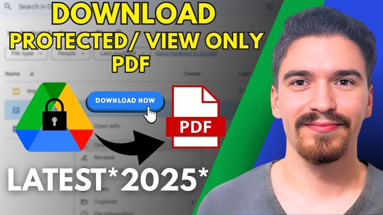 How to Download View Only PDF From Google Drive (2025)