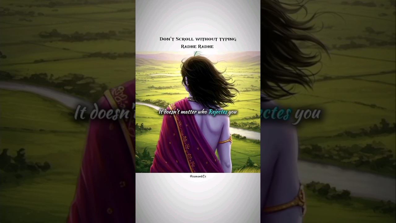 When God Selects You...💗🦚 #ytshorts #krishna #shortsfeed