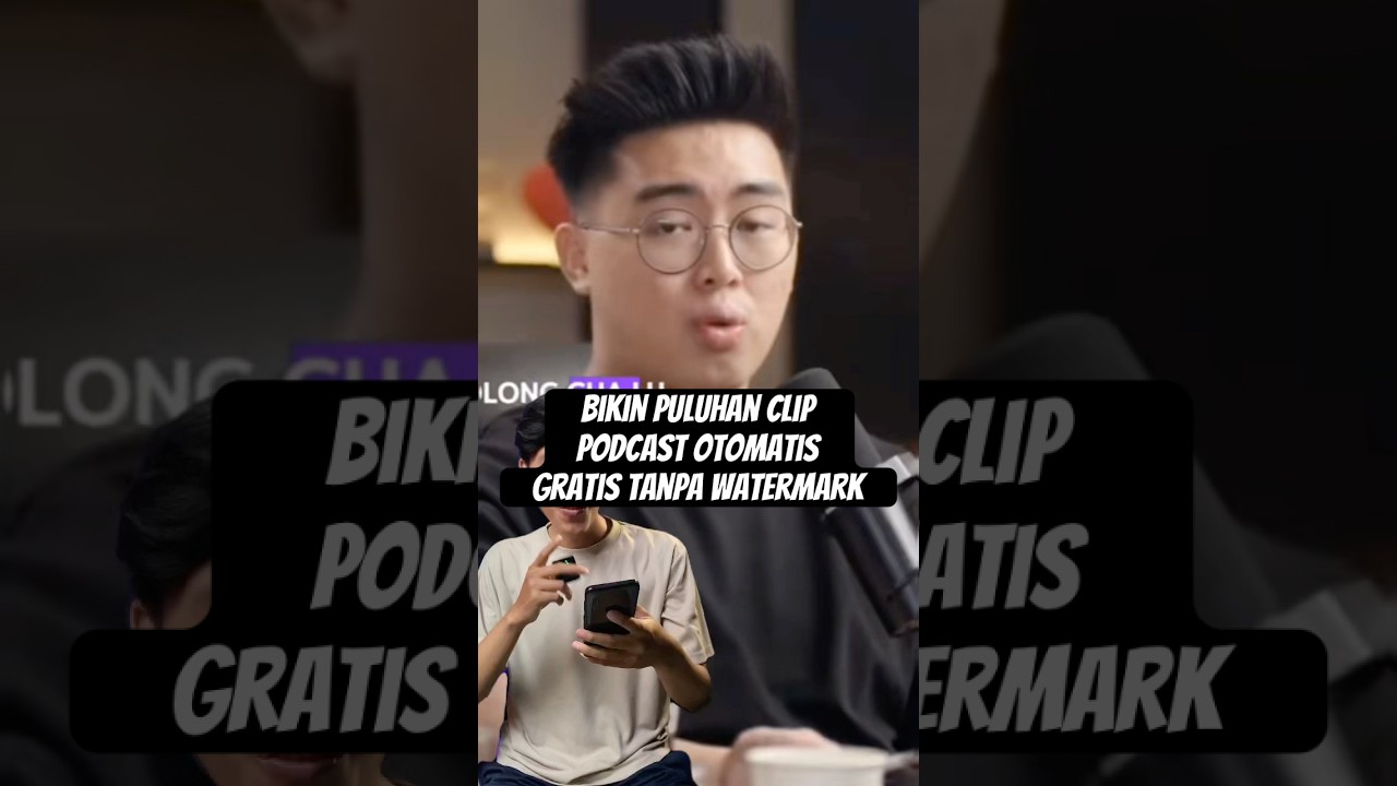 Cara Mudah Membuat Potongan Clip Podcast Otomatis Gratis Tanpa Watermark 🎧