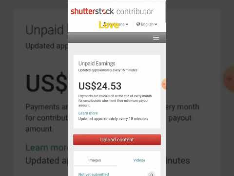 Shutterstock payment proof