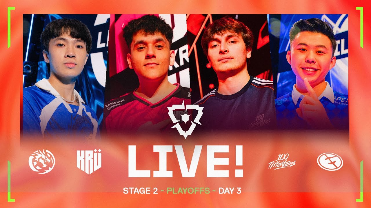 LEV vs. KRU & 100T vs. EG | VCT Americas Playoffs Day 3