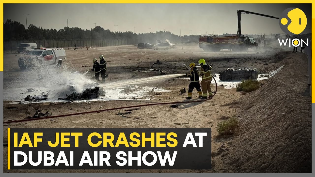Tejas Fighter Jet Crashes at Dubai Air Show ✈️