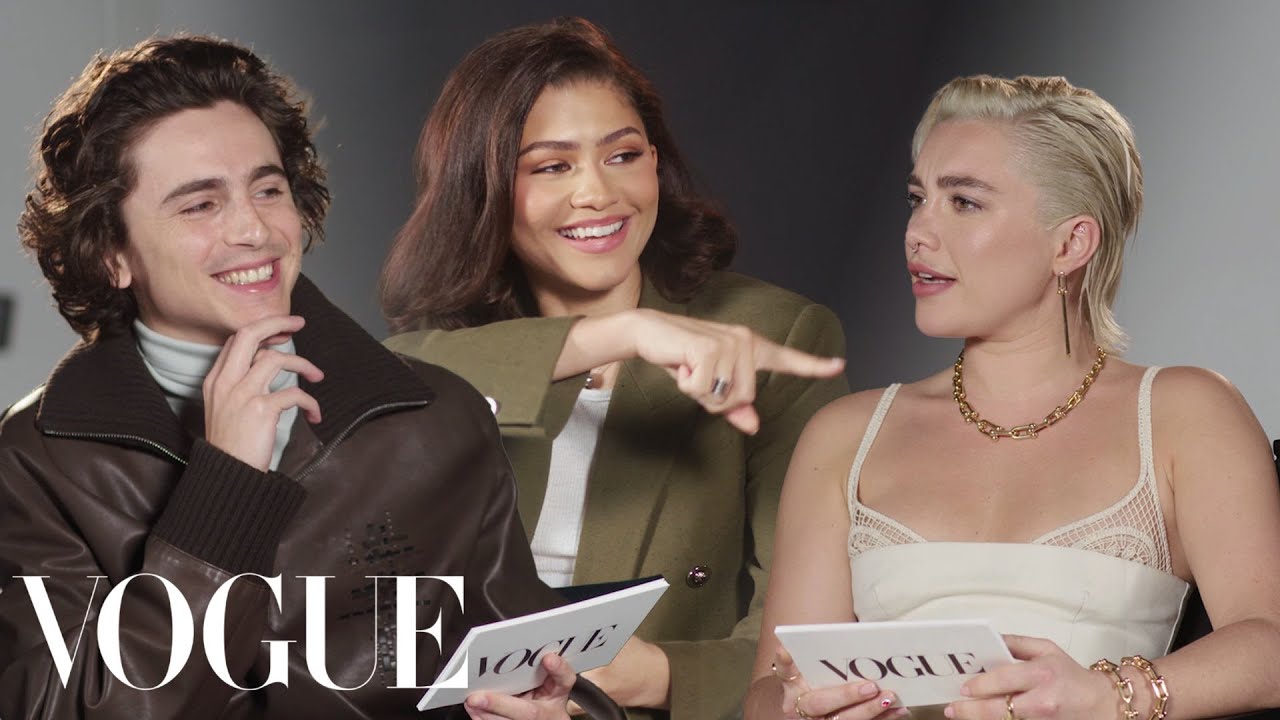 Zendaya, Pugh & Chalamet Answer Rapid-Fire Questions 🎬