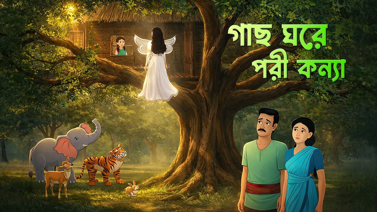 গাছ ঘরে পরী কন্যা | Bengali Fairy Tales Cartoon | Rupkothar Bangla Golpo | Story Bird