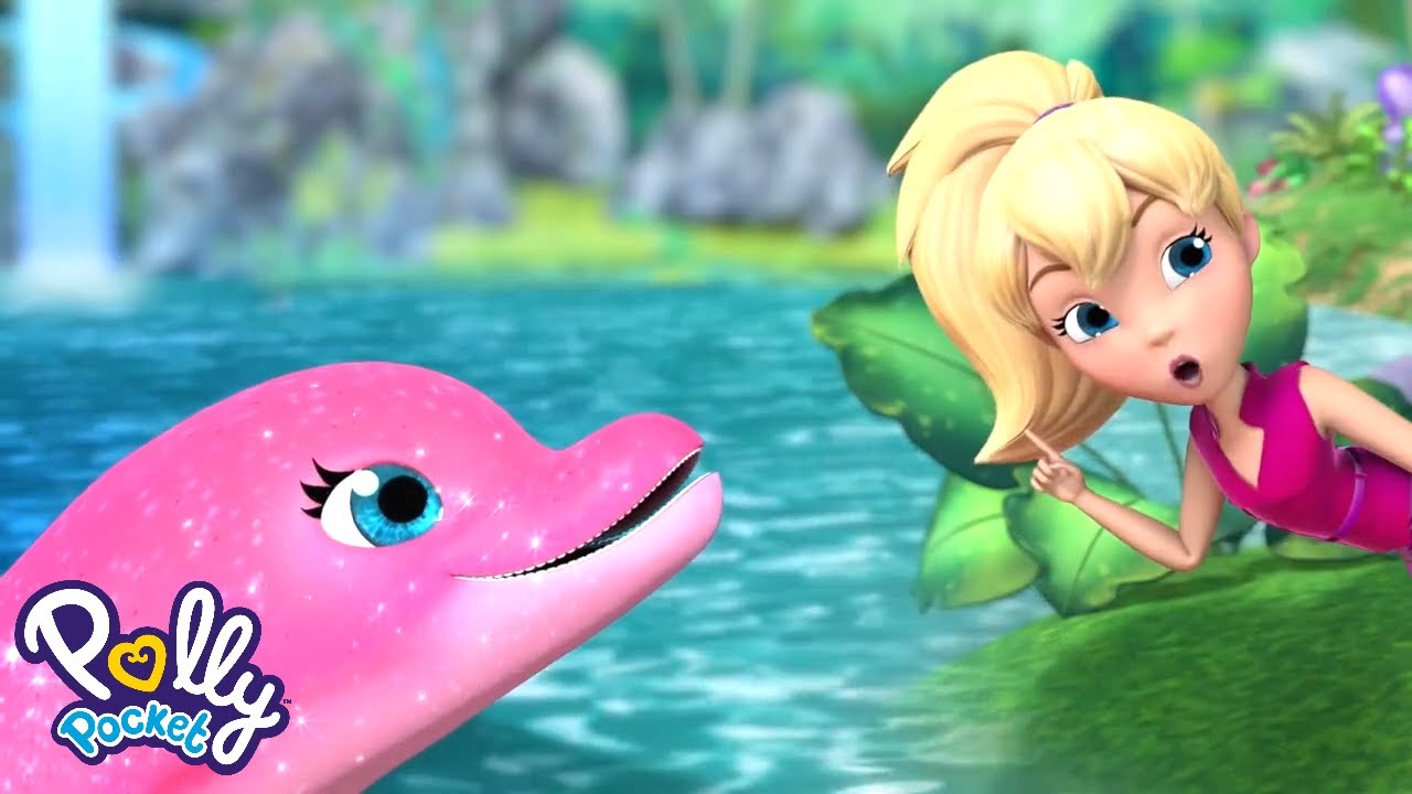 Polly Pocket Full Episodes & Waterfall Dolphin Games 🌊